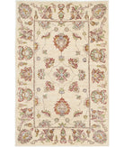 Ziegler 2'7'' X 4'0'' Hand-Knotted Wool Rug 2'7'' x 4'0'' (78 X 120) / Ivory / Ivory