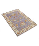 Ziegler 2'8'' X 4'0'' Hand-Knotted Wool Rug 2'8'' x 4'0'' (80 X 120) / Grey / Ivory