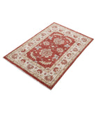 Ziegler 2'9'' X 4'1'' Hand-Knotted Wool Rug 2'9'' x 4'1'' (83 X 123) / Red / Ivory