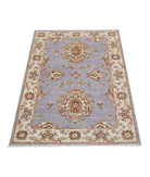 Ziegler 2'8'' X 3'11'' Hand-Knotted Wool Rug 2'8'' x 3'11'' (80 X 118) / Grey / Ivory