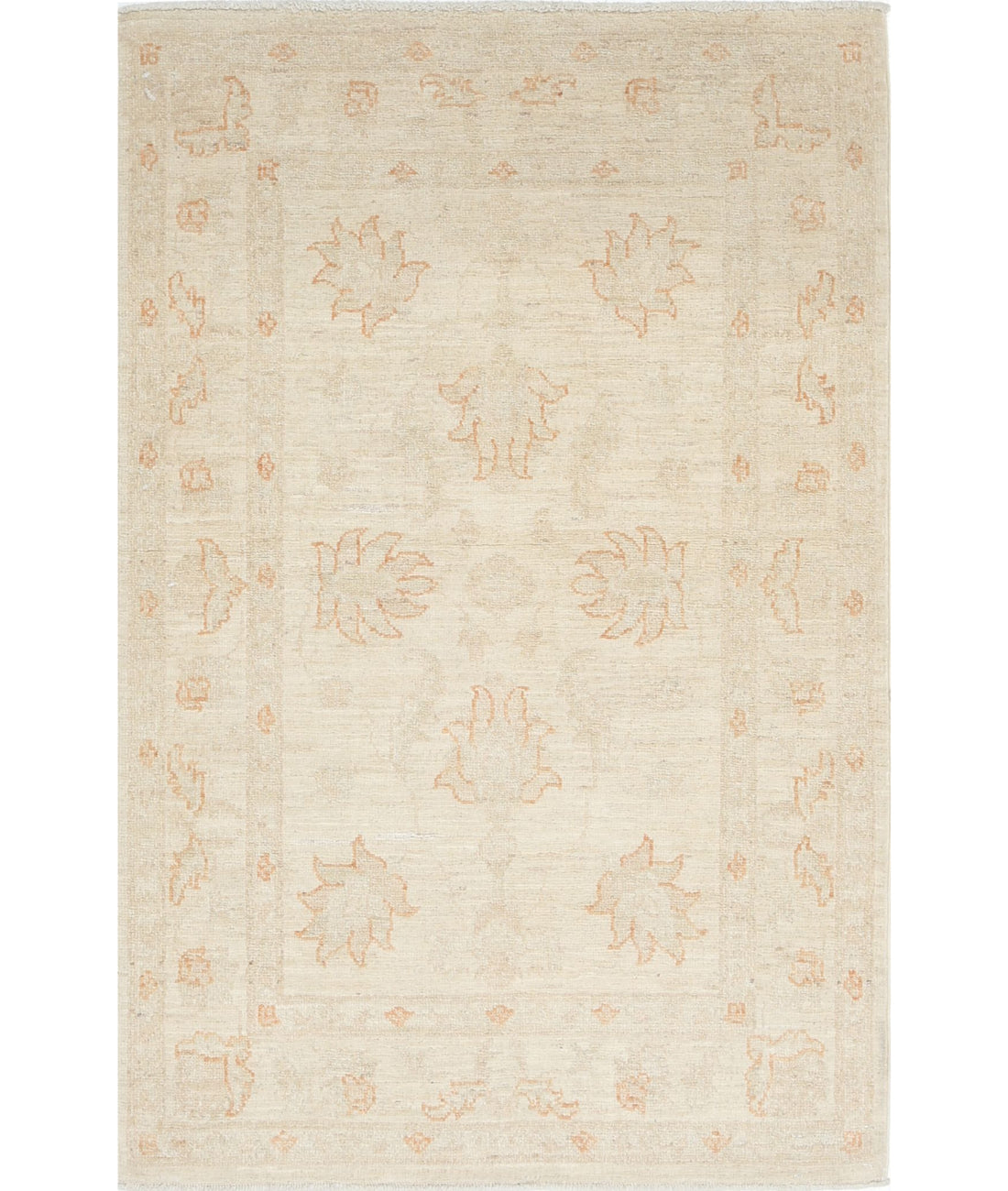 Serenity 2'7'' X 3'10'' Hand-Knotted Wool Rug 2'7'' x 3'10'' (78 X 115) / Ivory / Ivory