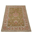 Ziegler 2'7'' X 3'11'' Hand-Knotted Wool Rug 2'7'' x 3'11'' (78 X 118) / Green / Brown