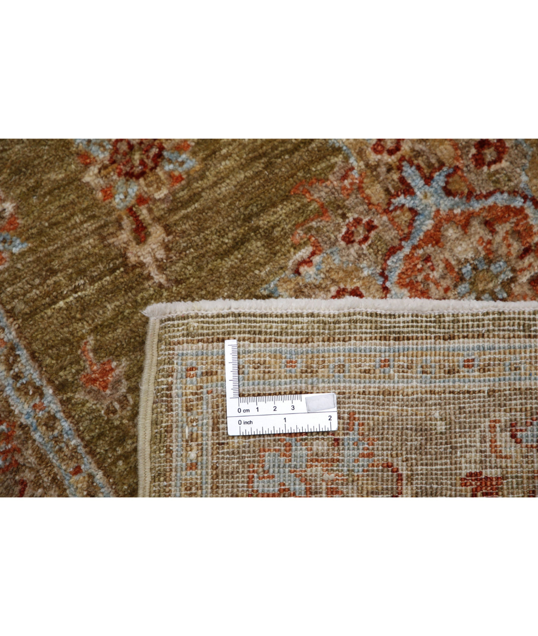 Ziegler 2'7'' X 3'11'' Hand-Knotted Wool Rug 2'7'' x 3'11'' (78 X 118) / Green / Brown