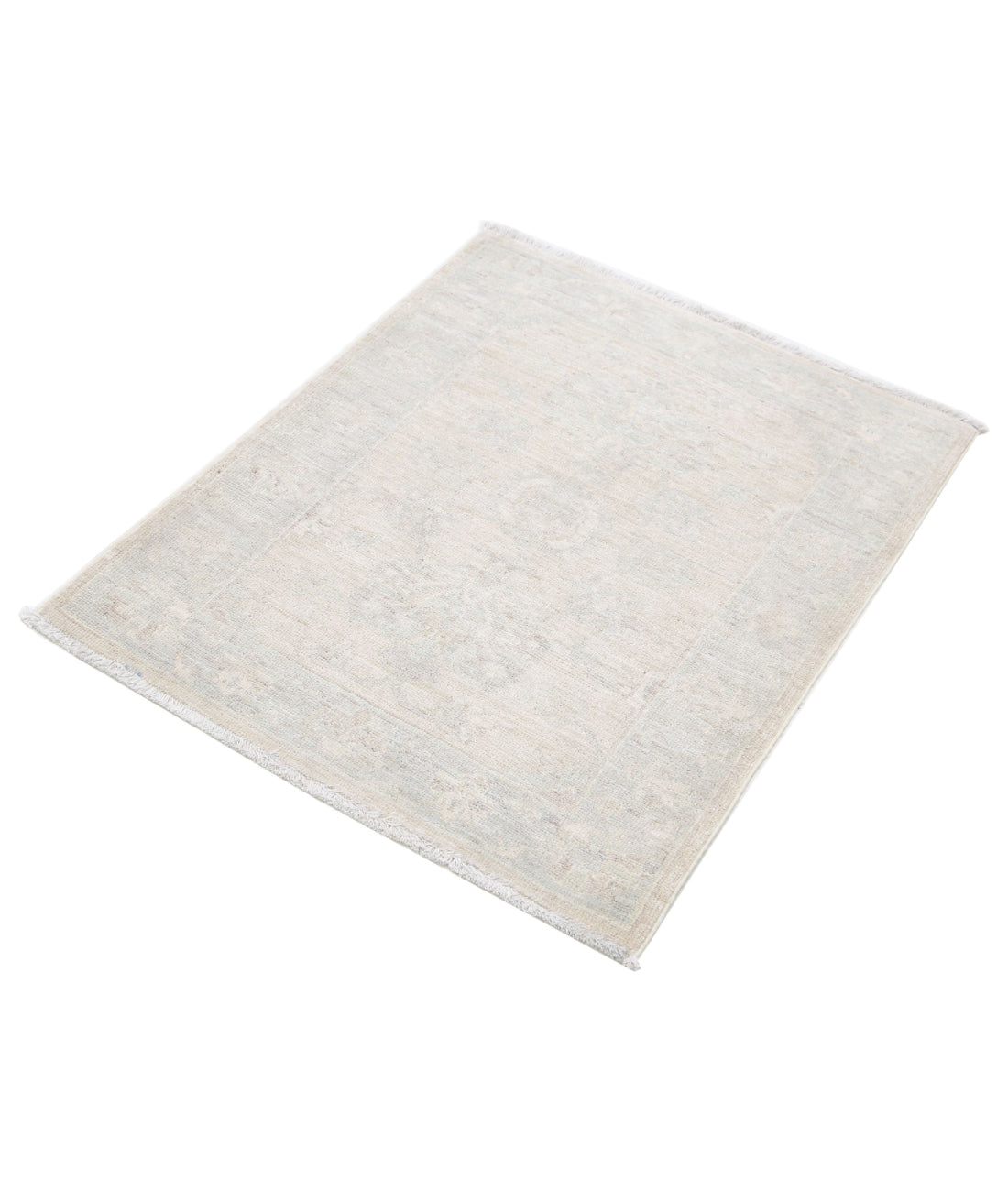 Serenity 2'3'' X 2'9'' Hand-Knotted Wool Rug 2'3'' x 2'9'' (68 X 83) / Brown / Grey