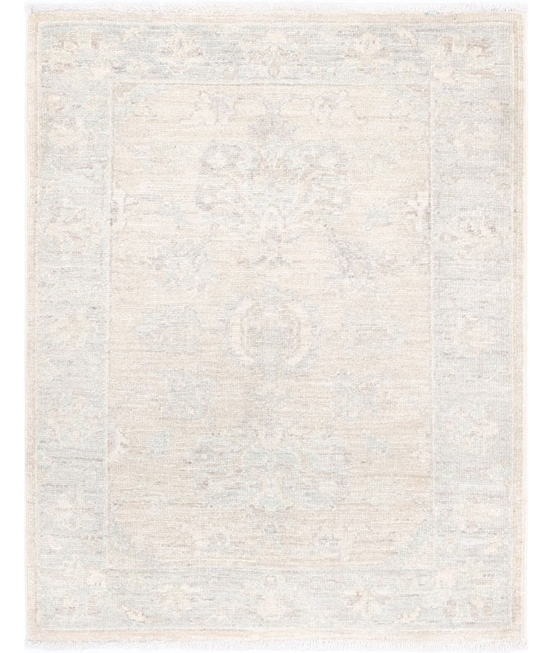 Serenity 2'3'' X 2'9'' Hand-Knotted Wool Rug 2'3'' x 2'9'' (68 X 83) / Brown / Grey