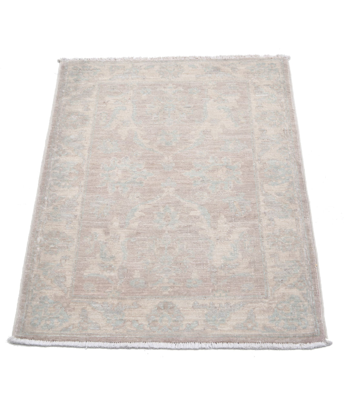 Serenity 2'1'' X 2'10'' Hand-Knotted Wool Rug 2'1'' x 2'10'' (63 X 85) / Brown / Ivory