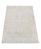 Serenity 2'0'' X 3'0'' Hand-Knotted Wool Rug 2'0'' x 3'0'' (60 X 90) / Grey / Ivory