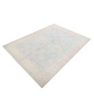 Serenity 5'6'' X 7'6'' Hand-Knotted Wool Rug 5'6'' x 7'6'' (165 X 225) / Blue / Ivory