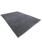 Overdye 9'8'' X 13'9'' Hand-Knotted Wool Rug 9'8'' x 13'9'' (290 X 413) / Grey / Grey