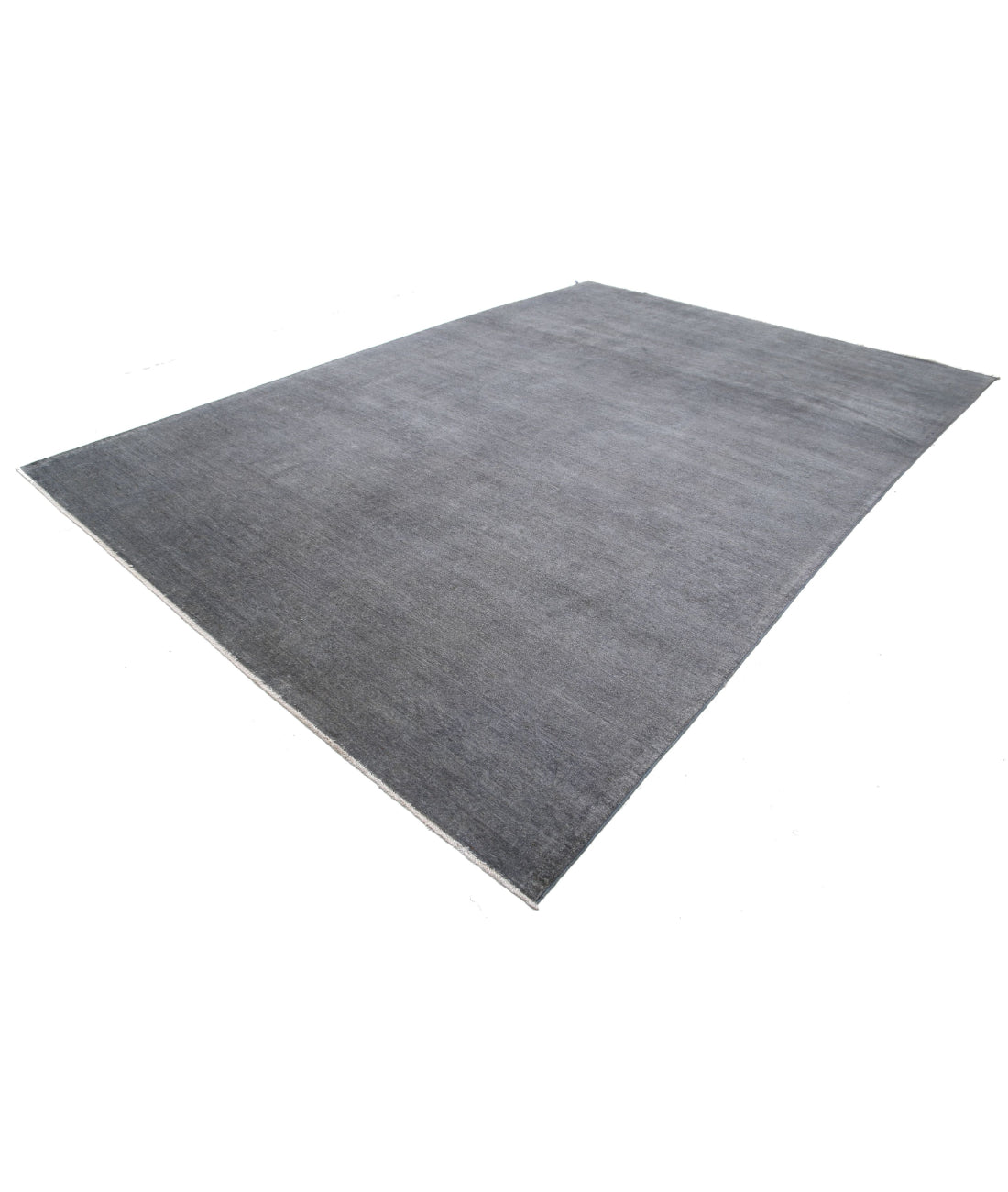 Overdye 9'8'' X 13'9'' Hand-Knotted Wool Rug 9'8'' x 13'9'' (290 X 413) / Grey / Grey