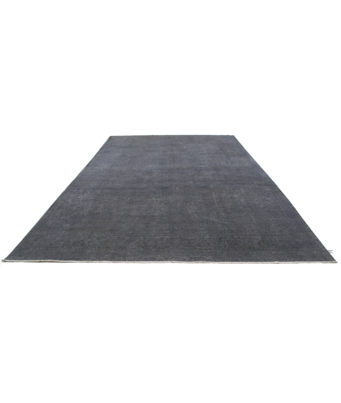 Overdye 9'8'' X 13'9'' Hand-Knotted Wool Rug 9'8'' x 13'9'' (290 X 413) / Grey / Grey