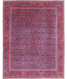 Tabriz 9'7'' X 12'7'' Hand-Knotted Wool Rug 9'7'' x 12'7'' (288 X 378) / Blue / Red