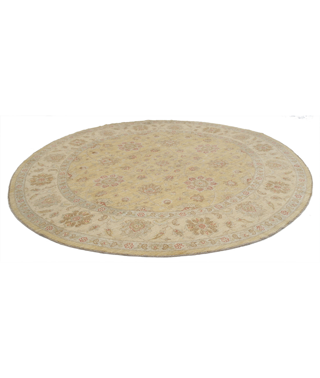 Serenity 9'9'' X 9'11'' Hand-Knotted Wool Rug 9'9'' x 9'11'' (293 X 298) / Gold / Ivory