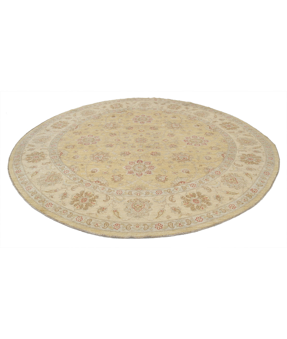 Serenity 9'9'' X 9'11'' Hand-Knotted Wool Rug 9'9'' x 9'11'' (293 X 298) / Gold / Ivory