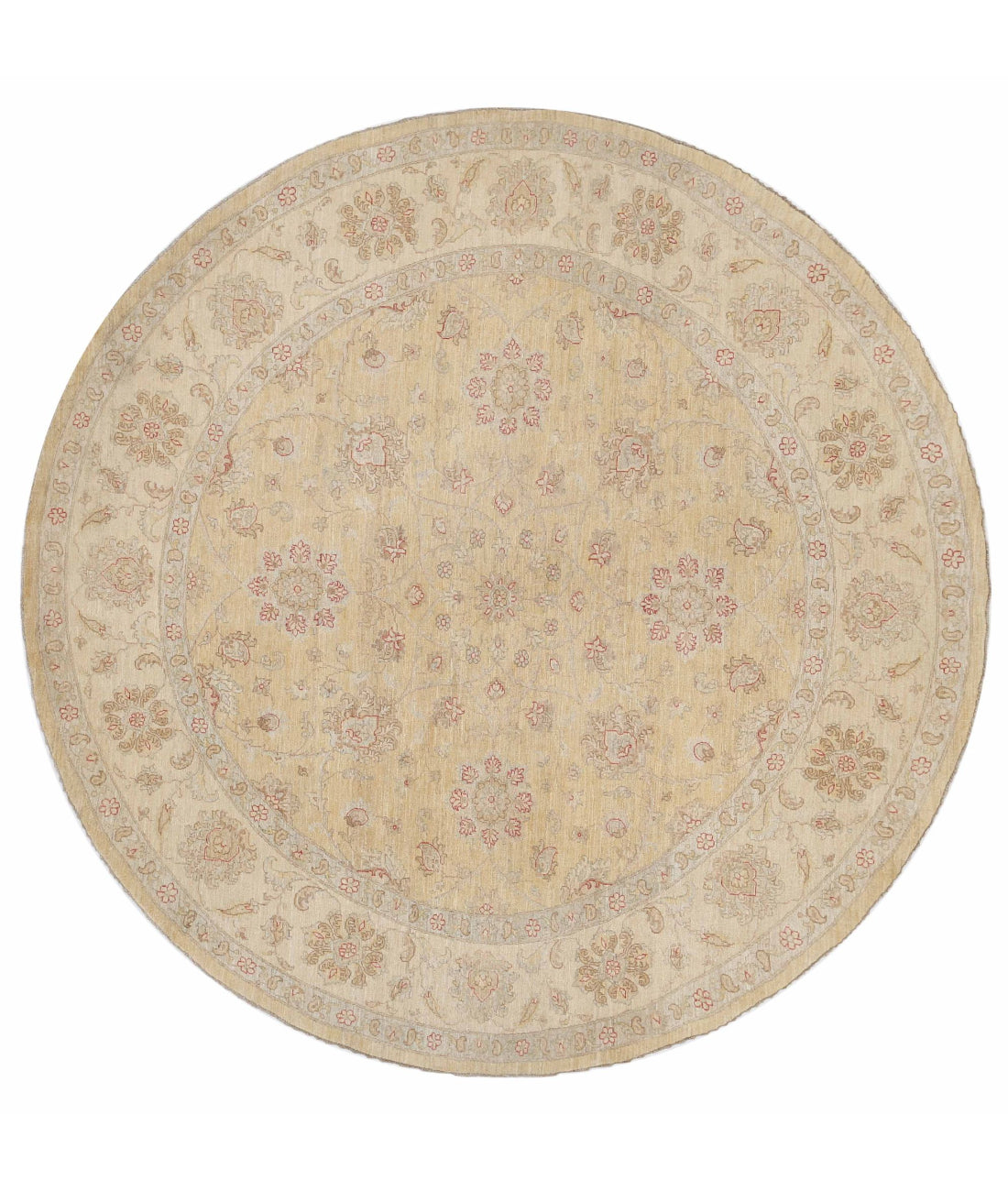 Serenity 9'9'' X 9'11'' Hand-Knotted Wool Rug 9'9'' x 9'11'' (293 X 298) / Gold / Ivory