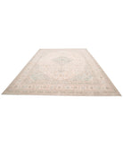 Kashan 9'6'' X 13'2'' Hand-Knotted Wool Rug 9'6'' x 13'2'' (285 X 395) / Ivory / Ivory