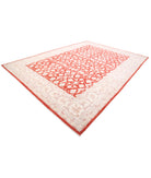 Ziegler 9'11'' X 13'7'' Hand-Knotted Wool Rug 9'11'' x 13'7'' (298 X 408) / Red / Ivory