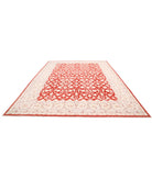 Ziegler 9'11'' X 13'7'' Hand-Knotted Wool Rug 9'11'' x 13'7'' (298 X 408) / Red / Ivory