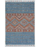 Hand Knotted Khurjeen Wool Rug - 3'1'' x 4'8'' 3' 1" X 4' 8" ( 94 X 142 ) / Multi / Blue