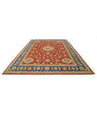 Ziegler 8'10'' X 11'10'' Hand-Knotted Wool Rug 8'10'' x 11'10'' (265 X 355) / Blue / Red