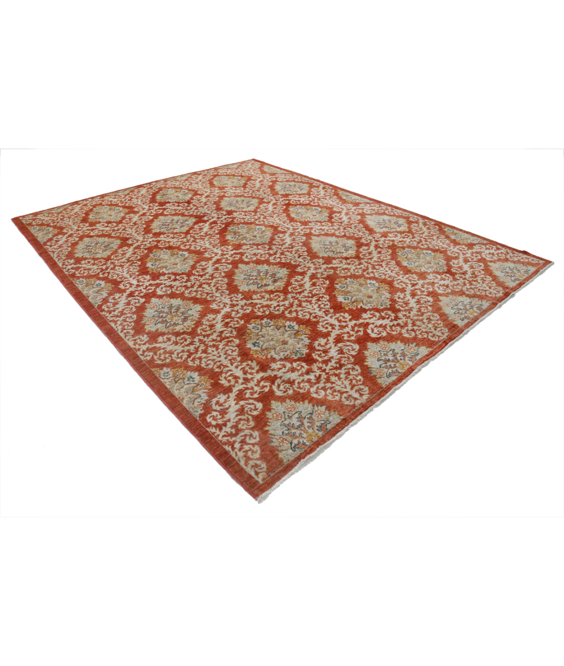 Artemix 8'2'' X 10'1'' Hand-Knotted Wool Rug 8'2'' x 10'1'' (245 X 303) / Red / Red