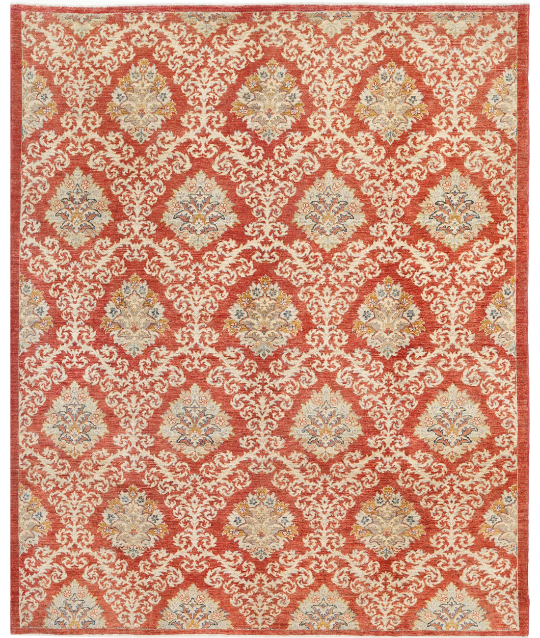 Artemix 8'2'' X 10'1'' Hand-Knotted Wool Rug 8'2'' x 10'1'' (245 X 303) / Red / Red