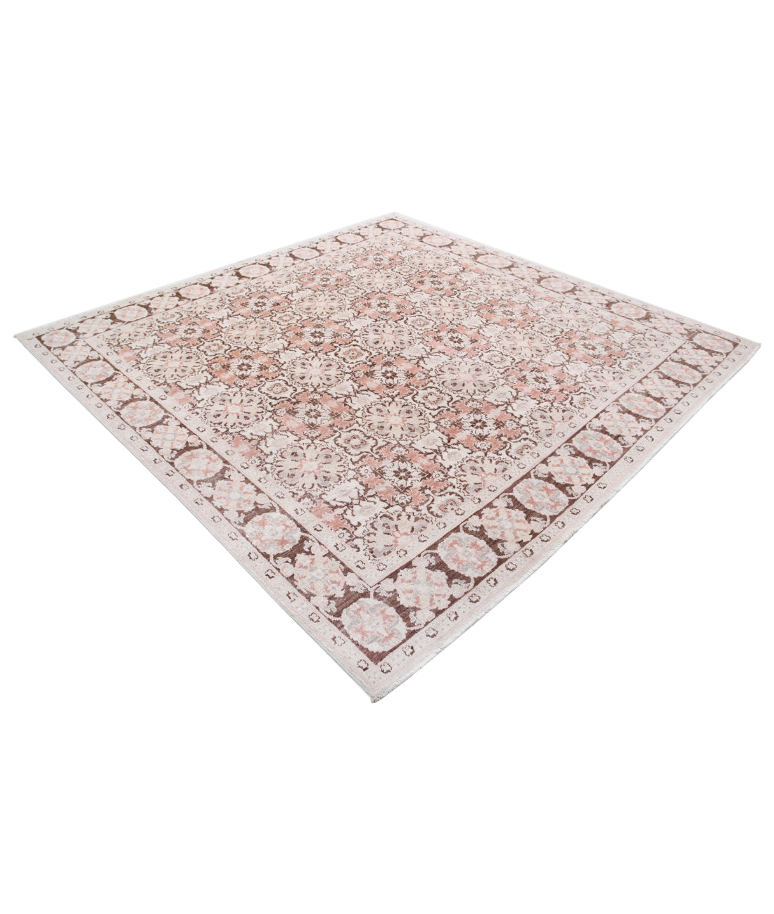 Serenity 7'10'' X 7'10'' Hand-Knotted Wool Rug 7'10'' x 7'10'' (235 X 235) / Brown / Brown