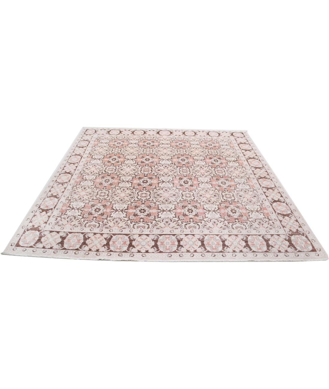 Serenity 7'10'' X 7'10'' Hand-Knotted Wool Rug 7'10'' x 7'10'' (235 X 235) / Brown / Brown