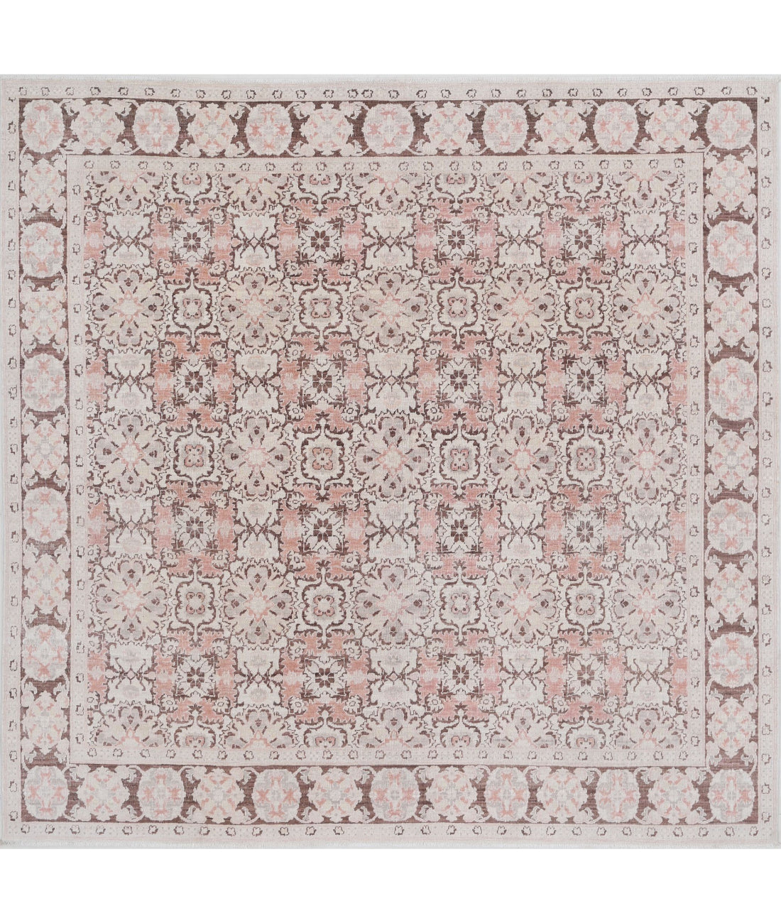 Serenity 7'10'' X 7'10'' Hand-Knotted Wool Rug 7'10'' x 7'10'' (235 X 235) / Brown / Brown