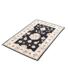 Ziegler 2'8'' X 4'0'' Hand-Knotted Wool Rug 2'8'' x 4'0'' (80 X 120) / Ivory / Black