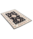 Ziegler 2'8'' X 4'0'' Hand-Knotted Wool Rug 2'8'' x 4'0'' (80 X 120) / Ivory / Black