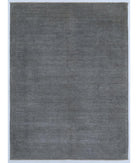 Hand Knotted Overdye Wool Rug - 4'11'' x 6'7'' 4' 11" X 6' 7" ( 150 X 201 ) / Grey / Grey