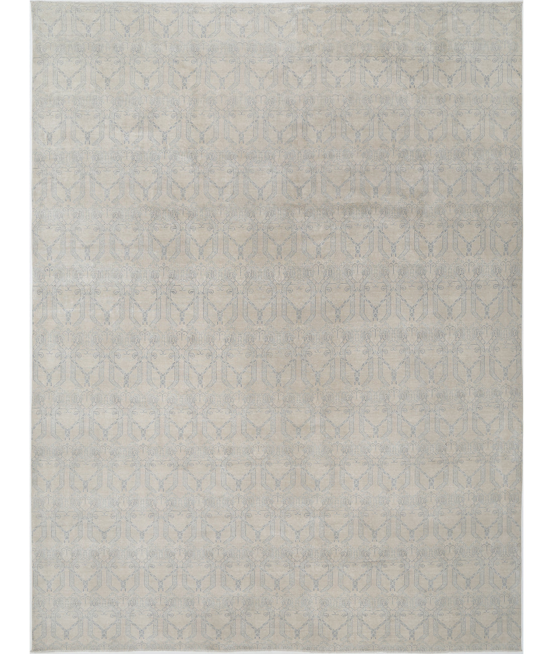 Artemix 12'11'' X 17'2'' Hand-Knotted Wool Rug 12'11'' x 17'2'' (388 X 515) / Ivory / Blue