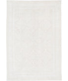 Oushak 5' 11" X 8' 10" Hand-Knotted Wool Rug 5' 11" X 8' 10" (180 X 269) / Ivory / Taupe