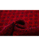 Afghan 7'9'' X 10'8'' Hand-Knotted Wool Rug 7'9'' x 10'8'' (233 X 320) / Red / Red