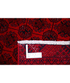 Afghan 7'9'' X 10'8'' Hand-Knotted Wool Rug 7'9'' x 10'8'' (233 X 320) / Red / Red