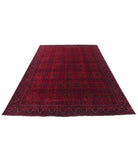 Afghan 6'6'' X 9'2'' Hand-Knotted Wool Rug 6'6'' x 9'2'' (195 X 275) / Red / Red