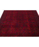 Afghan 6'6'' X 9'2'' Hand-Knotted Wool Rug 6'6'' x 9'2'' (195 X 275) / Red / Red