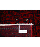 Afghan 6'6'' X 9'2'' Hand-Knotted Wool Rug 6'6'' x 9'2'' (195 X 275) / Red / Red