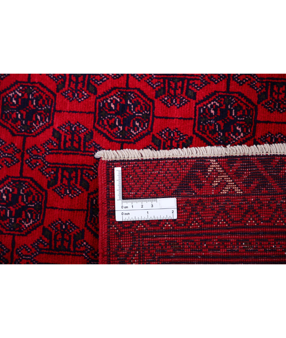 Afghan 6'6'' X 9'3'' Hand-Knotted Wool Rug 6'6'' x 9'3'' (195 X 278) / Red / Red