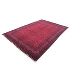 Afghan 6'7'' X 9'9'' Hand-Knotted Wool Rug 6'7'' x 9'9'' (198 X 293) / Red / Red