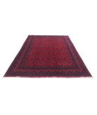 Afghan 6'7'' X 9'9'' Hand-Knotted Wool Rug 6'7'' x 9'9'' (198 X 293) / Red / Red