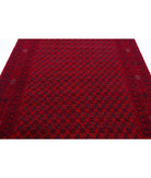 Afghan 6'6'' X 9'6'' Hand-Knotted Wool Rug 6'6'' x 9'6'' (195 X 285) / Red / Red