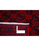 Afghan 6'6'' X 9'6'' Hand-Knotted Wool Rug 6'6'' x 9'6'' (195 X 285) / Red / Red