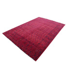 Afghan 6'5'' X 9'7'' Hand-Knotted Wool Rug 6'5'' x 9'7'' (193 X 288) / Red / Red