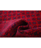 Afghan 6'5'' X 9'7'' Hand-Knotted Wool Rug 6'5'' x 9'7'' (193 X 288) / Red / Red