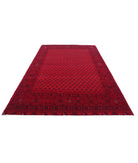 Afghan 6'6'' X 9'6'' Hand-Knotted Wool Rug 6'6'' x 9'6'' (195 X 285) / Red / Red