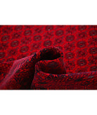 Afghan 6'6'' X 9'6'' Hand-Knotted Wool Rug 6'6'' x 9'6'' (195 X 285) / Red / Red