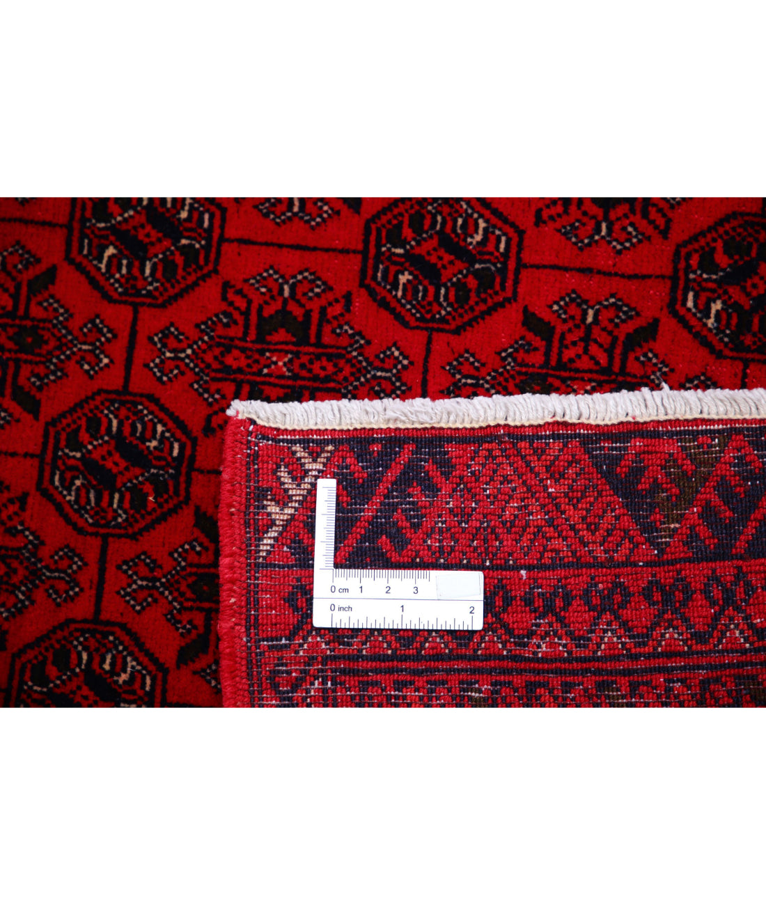 Afghan 6'6'' X 9'6'' Hand-Knotted Wool Rug 6'6'' x 9'6'' (195 X 285) / Red / Red