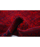 Afghan 6'6'' X 9'8'' Hand-Knotted Wool Rug 6'6'' x 9'8'' (195 X 290) / Red / Red